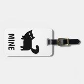 Étiquette À Bagage Amateur de chat drôle (Devant horizontal)