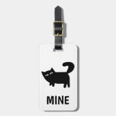 Étiquette À Bagage Amateur de chat drôle (Devant Vertical)