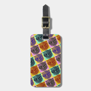 Étiquette À Bagage amazing color owl pat