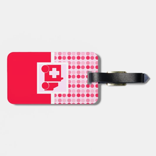 Étiquette À Bagage Ambulance (Dos horizontal)
