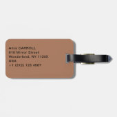 Étiquette À Bagage Amedeo Modigliani - Jeanne Hebuterne en grand Casq (Dos horizontal)