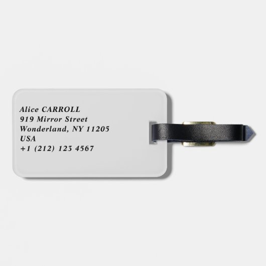 Étiquette À Bagage Amedeo Modigliani - Petite fille en bleu (Dos horizontal)