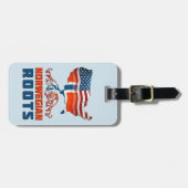 Étiquette À Bagage American Norwegian Roots Luggage Modèle de balise (Devant horizontal)