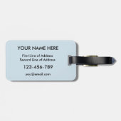 Étiquette À Bagage American Norwegian Roots Luggage Modèle de balise (Dos horizontal)