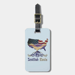 Étiquette À Bagage American Scottish Roots Luggage Modèle de balise