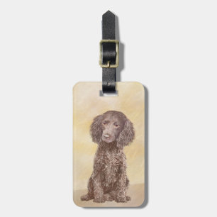 Étiquette À Bagage American Water Spaniel Peinture - Original Dog Art