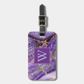 Étiquette À Bagage Améthyste violette (Devant Vertical)
