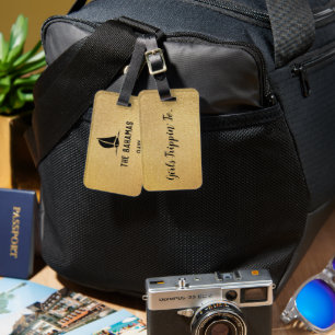 Étiquette À Bagage Amies s'amusant en voyage vers... Votre destinatio