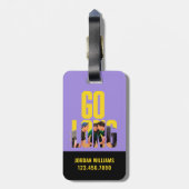 Étiquette À Bagage AMIS™ | Aller long devis (Dos Vertical)