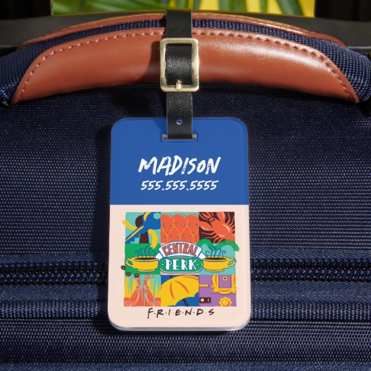 Étiquette À Bagage AMIS™ | Central Perk Vibrant Graphic (Insitu Rectoal 2)