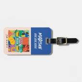 Étiquette À Bagage AMIS™ | Central Perk Vibrant Graphic (Devant horizontal)