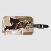 Étiquette À Bagage AMIS™ | Chandler et Monica mariées (Devant Horizontal)