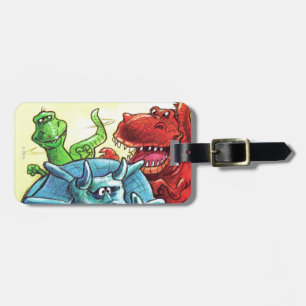 Étiquette À Bagage Amis Dinosaur