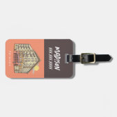 Étiquette À Bagage AMIS™ | Monica's Apartment Building (Devant horizontal)