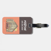 Étiquette À Bagage AMIS™ | Monica's Apartment Building (Dos horizontal)