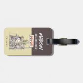 Étiquette À Bagage AMIS™ | Ross et Rachel PIVOT (Dos horizontal)