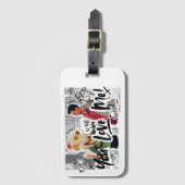 Étiquette À Bagage AMIS™ | Tête de Turquie de Thanksgiving Monica (Devant Vertical)