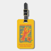 Étiquette À Bagage AMIS™ | Vous êtes mon homard vibrant graphique (Devant Vertical)