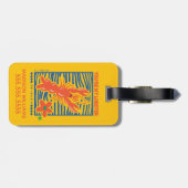 Étiquette À Bagage AMIS™ | Vous êtes mon homard vibrant graphique (Dos horizontal)