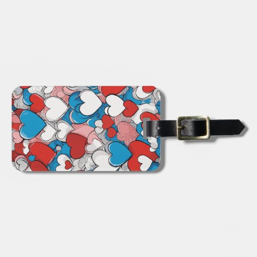 Étiquette À Bagage amour (Devant horizontal)