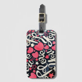 Étiquette À Bagage Amour (Devant Vertical)