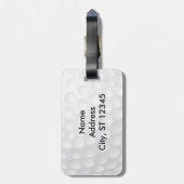 Étiquette À Bagage Amour au golf (Dos Vertical)