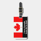Étiquette À Bagage Amour Canada de hein à Zed (Devant Vertical)