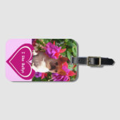 Étiquette À Bagage Amour de Boudogue Français French Bulldog (Devant Horizontal)