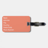 Étiquette À Bagage Amour de Donut (Dos horizontal)