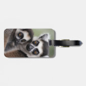 Étiquette À Bagage **"Amour de la mère : Mummy and Baby Lemur Cuddlin (Dos horizontal)