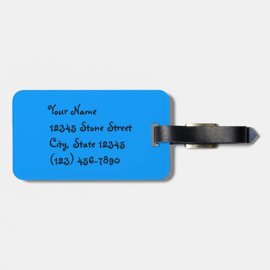 Étiquette À Bagage Amour de pitbull (Dos horizontal)