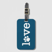 Étiquette À Bagage Amour des animaux (Devant Vertical)