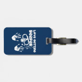 Étiquette À Bagage Amour devenant plus profonde (plongée à l'air) (Dos horizontal)