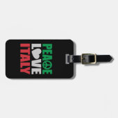 Étiquette À Bagage Amour Italie de paix (Devant horizontal)