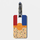 Étiquette À Bagage Amour pour la Hollande - monogramme (Dos Vertical)