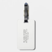 Étiquette À Bagage Amour sensible | votre photo et recouvrement de (Dos Vertical)