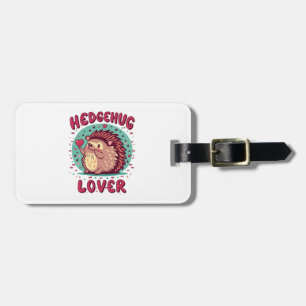 Étiquette À Bagage Amoureux de Hedgehug