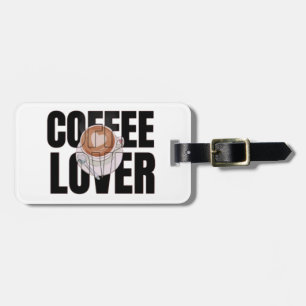 Étiquette À Bagage Amoureux du café – Accro du café Désir de caféine