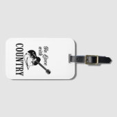 Étiquette À Bagage Amoureux du pays (Devant Horizontal)