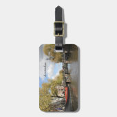 Étiquette À Bagage Amsterdam, Canal, Pont, Ménage, Spire de l'église (Devant Vertical)