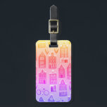 Étiquette À Bagage Amsterdam Dutch Houses Tulips Vélos Motif<br><div class="desc">Décorez votre cuisine avec cette étiquette de sac géniale. Fait un grand cadeau pour un voyageur! Vous pouvez le customiser et ajouter du texte à l'arrière aussi, ou votre monogramme à l'avant. N'oubliez pas de jeter un oeil à toutes les options de couleur. Consultez ma boutique pour trouver beaucoup plus...</div>