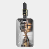 Étiquette À Bagage Amsterdam Pays-Bas Holland Souvenir (Devant Vertical)