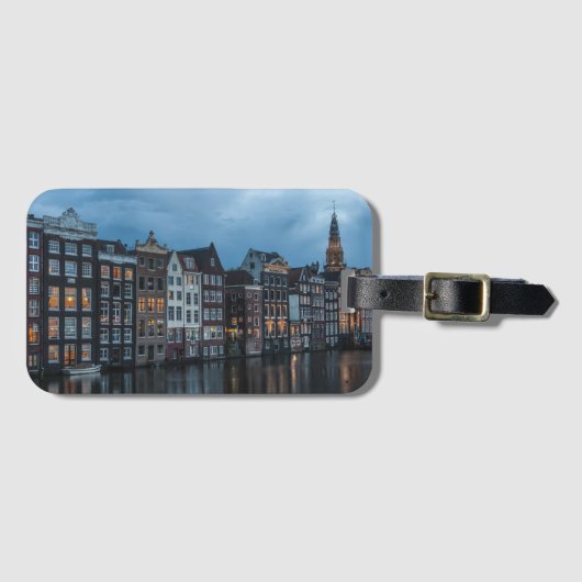 Étiquette À Bagage Amsterdam Souvenir (Devant Horizontal)