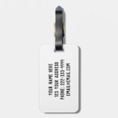 Étiquette À Bagage Amsterdam Winter Ice Sking sur les canaux néerland (Dos Vertical)