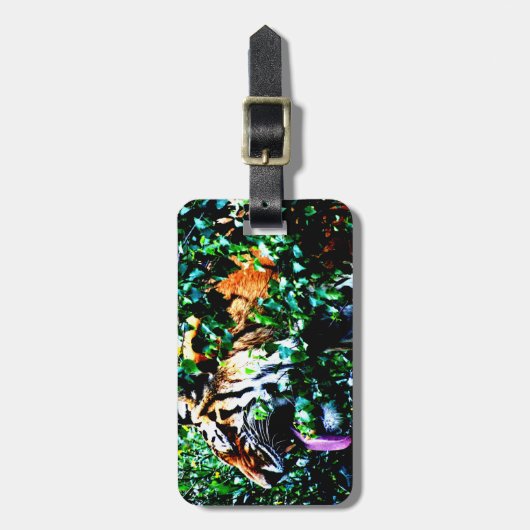 Étiquette À Bagage Amur Tiger cd ltm (Devant Vertical)