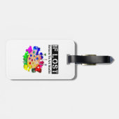 Étiquette À Bagage Amusant Artiste Perdu Retour À Art Studio (Dos horizontal)