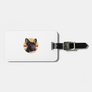 Étiquette À Bagage Amusant Français Bulldog Retro tenues Vêtements mi