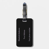 Étiquette À Bagage Amusant pansements Vampire Halloween (Dos Vertical)