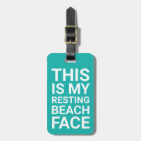 Amusant Repos Plage Face | Voyage Turquoise