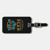 Étiquette À Bagage Amusant Retraité Vélo Plan de retraite Ride Moto (Devant horizontal)